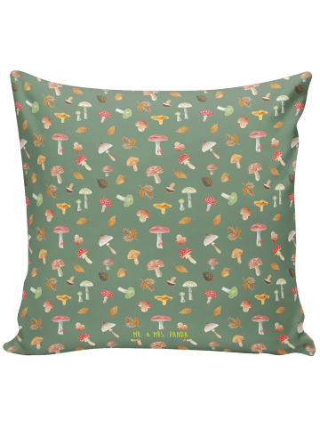 Mr. & Mrs. Panda Sofa Kissen Pilz Wald ohne Spruch in Grün