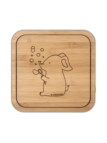 Mr. & Mrs. Panda Bierdeckel Elefant Seifenblasen ohne Spruch in Transparent