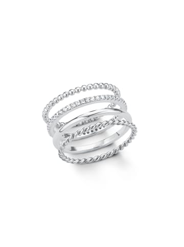 s.Oliver Ring Silber 925, rhodiniert in Silber