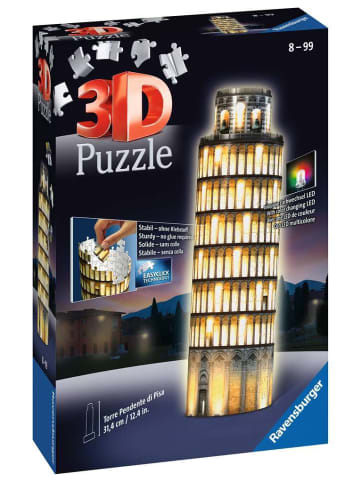 Ravensburger Konstruktionsspiel Puzzle 216 Teile Pisa bei Nacht 8-99 Jahre in bunt