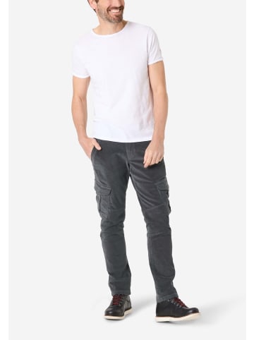 Timezone Cargohose Regular Fit Slim Leg Klappentaschen in Grau