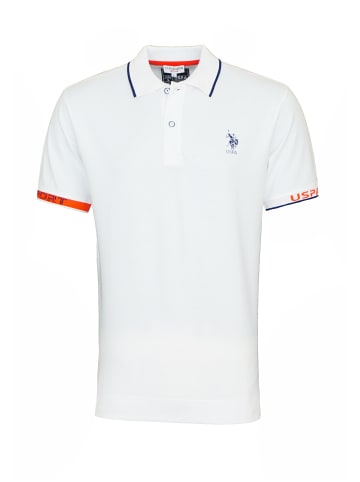 U.S. Polo Assn. Poloshirt 'CAAD' in weiss