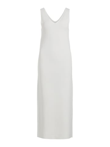 Vila Legeres Freizeitkleid Tank Top Midi Dress Bodycon VIKAELA in Weiß