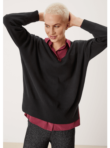 S. Oliver Pullover langarm in Schwarz