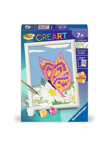Ravensburger Malprodukte CreArt, Malen nach Zahlen Kinder - Schmetterling Malen nach Zahlen Kinder Ab 7 Jahre in bunt