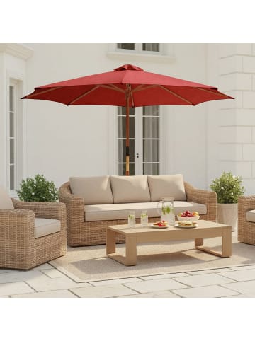 home24 Sonnenschirm Floriva in Terracotta