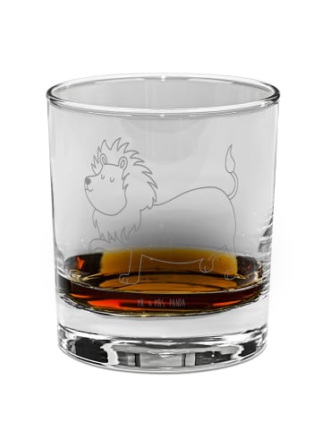 Mr. & Mrs. Panda Whiskeyglas Sternzeichen Löwe ohne Spruch in Transparent