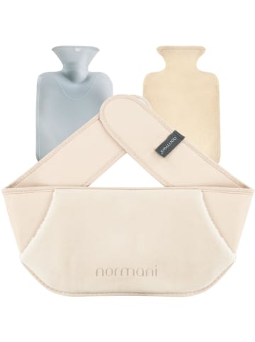 normani Wärmflasche mit Gürtel und Bezug Nikiski in Beige