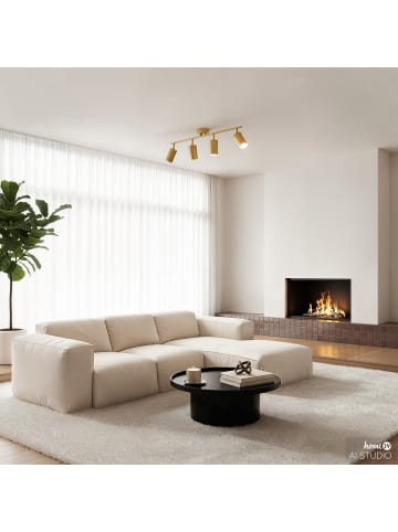 home24 Deckenleuchte URS 4-flammig in Messing