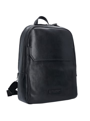 The Bridge Williamsburg Rucksack Leder 40 cm Laptopfach in nero