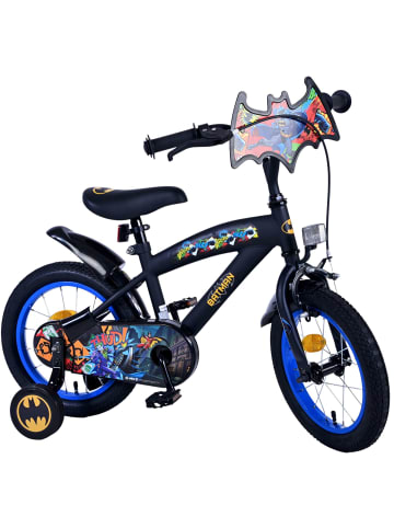 Volare Kinderfahrrad Batman für Jungen 14 Zoll Kinderrad in Schwarz 4 Jahre