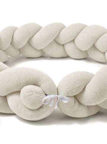 nordic coast company   Bettschlange geflochten Natur Jersey