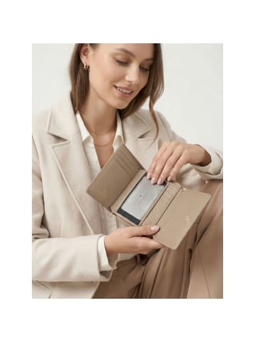 Lazarotti Bologna Leather Zip-Around Geldbörse Leder 12 cm in sand