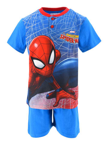 Spiderman Schlafanzug kurz Spider-Man in Blau