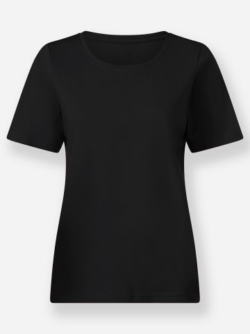 WITT WEIDEN Kurzarm-Shirt in schwarz