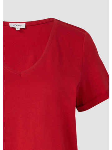 s.Oliver T-Shirt kurzarm in Rot