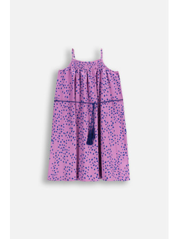 Coccodrillo Baumwollkleid mit Trägern in violett