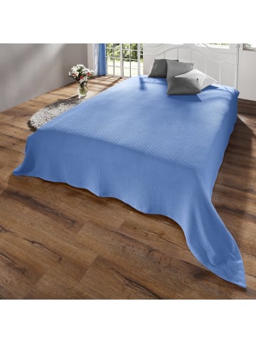 Erwin Müller Baumwolle Sommerdecke Siena in hellblau