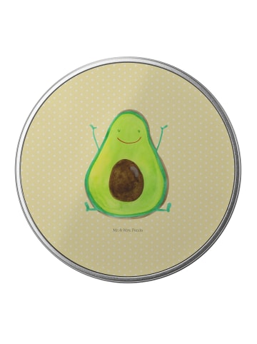 Mr. & Mrs. Panda Weißblechdose Avocado Glücklich ohne Spruch in Gelb Pastell