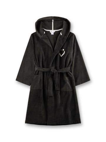 Sanetta Morgenmantel für Damen in schwarz