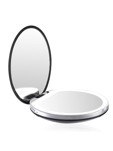 Ailoria MAQUILLAGE Taschenspiegel mit dimmbarer LED-Beleuchtung (USB) in schwarz