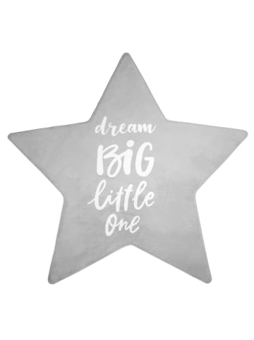 KADIMA DESIGN Kinderteppich waschmaschinenwaschbar Stern Kinderzimmer in Grau