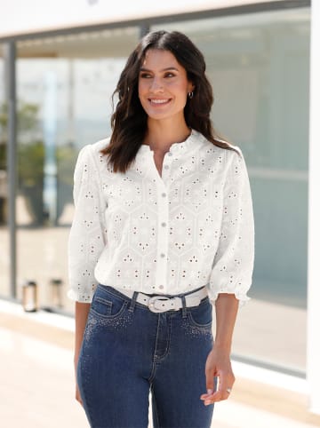 WITT WEIDEN Baumwollbluse in weiß