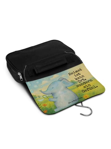 Mr. & Mrs. Panda duschbeutel Elefant Seifenblasen Design mit Spruch in Weiß