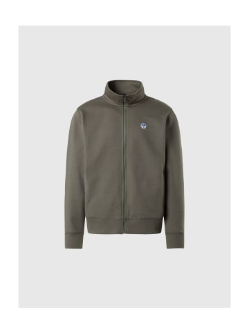 North Sails Sweatshirt mit Reißverschluss in Grau