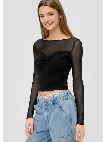 QS T-Shirt in 9999_schwarz