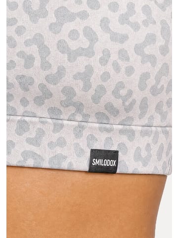 SMILODOX LEO Sport BH Velvara in Grau Leo