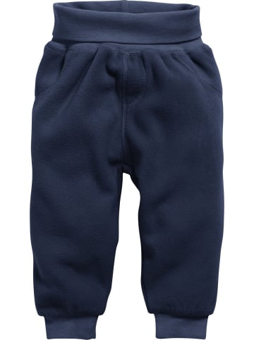 Schnizler Kinder Pumphose "Pumphose Fleece uni mit Strickbund" in Blau