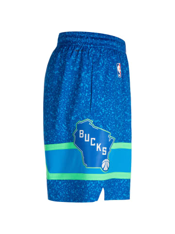 Nike Performance Shorts NBA Milwaukee Bucks Swingman in blau