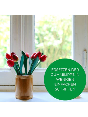 Novaliv Novaliv Ersatz Wischergummi 35 cm Fensterabzieher Gummilippe Abzieher in Silber