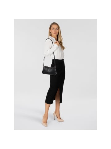 Guess Noelle Schultertasche 27 cm in coal logo