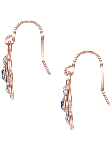 Lulu & Jane Ohrhänger aus Metall-Legierung verziert mit Kristallen von Swarovski® in roségold