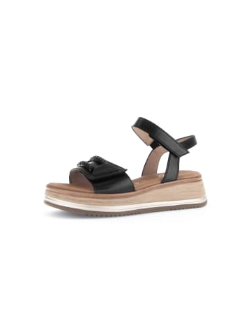 Gabor Comfort Plateau Sandalen in schwarz