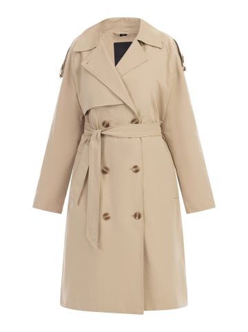DreiMaster Damen Klassischer Trenchcoat in Beige