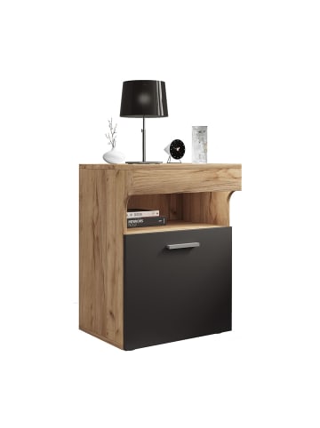 ebuy24 Nachttisch SlepalM 3 Anthrazit 45 x 39 cm