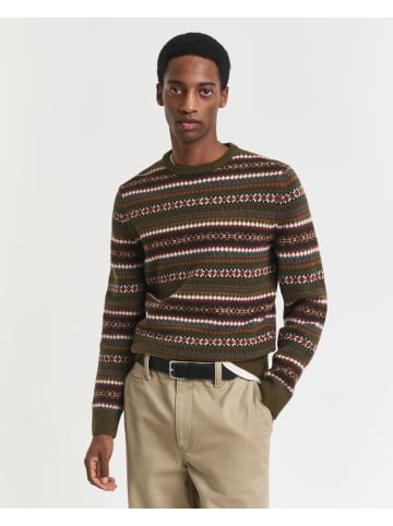Gant Pullover Fair Isle in schilf mehrfarbig - 0001