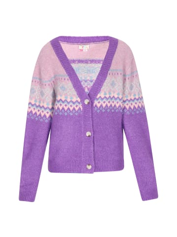 IZIA Damen Cardigan in violett mehrfarbig