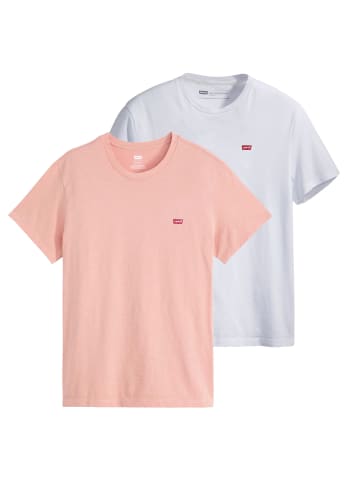 Levi´s T-Shirt 2er Pack in Weiß/Rosa