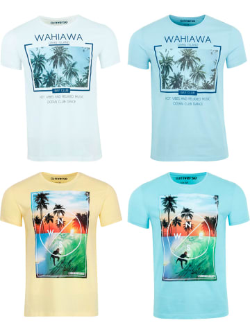 riverso  T-Shirt RIVLukas 4er Pack in Mehrfarbig