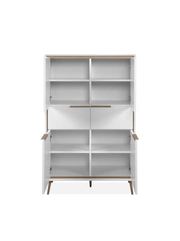 CALICOSY Sideboard ARONA in Eichenholz - (W) 90  x (H) 140  x (L) 38  cm