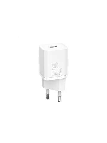 Baseus Baseus Super Si 1C fast wall charger USB Type C 25W Power in Weiß