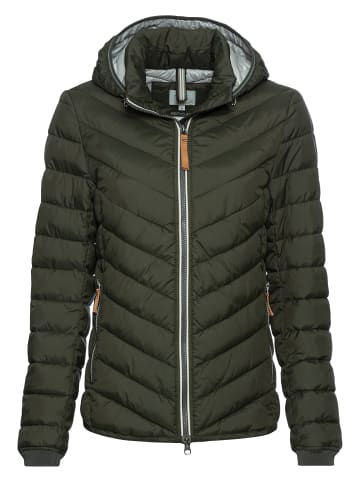 Camel Active Steppjacke aus recyceltem Polyester in Dunkelgrün