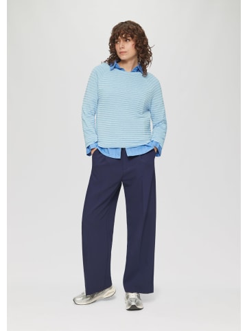 QS Strickpullover langarm in Blau