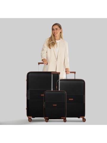 Farmhood Eco Edition 02 4 Rollen Kofferset 3-teilig mit Dehnfalte in black