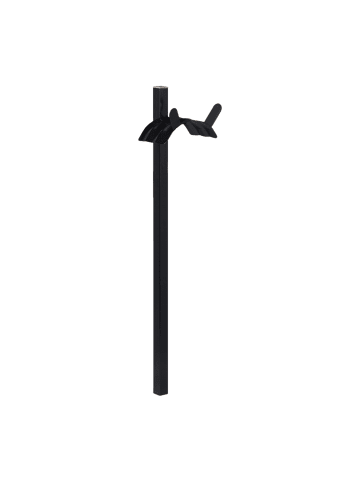 relaxdays Schlauchhalter in Schwarz - (B)25x (H)107,5 x (T)18 cm