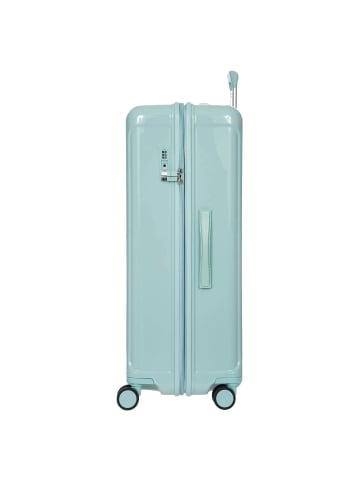 BRIC`s Positano - 4-Rollen-Trolley XL 82 cm erw. (emerald green) in light blue